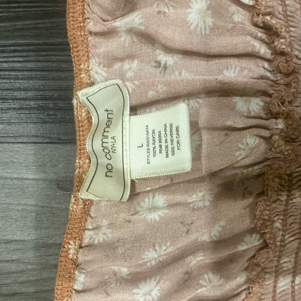 No Comment Women's Blush Floral Dress